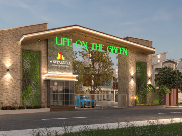 Sowparnika Life on the Green 5 BHK Triplex Villa Floor Plan East Facing